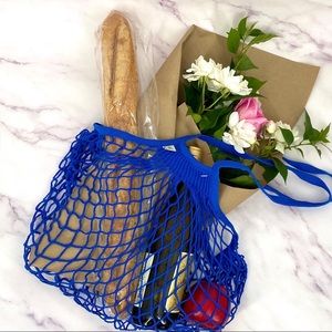 AUTHENTIC Blue French Filt Market Bag